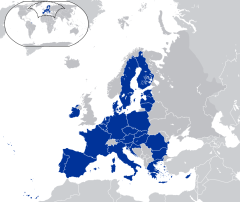 Mapa unión Europea